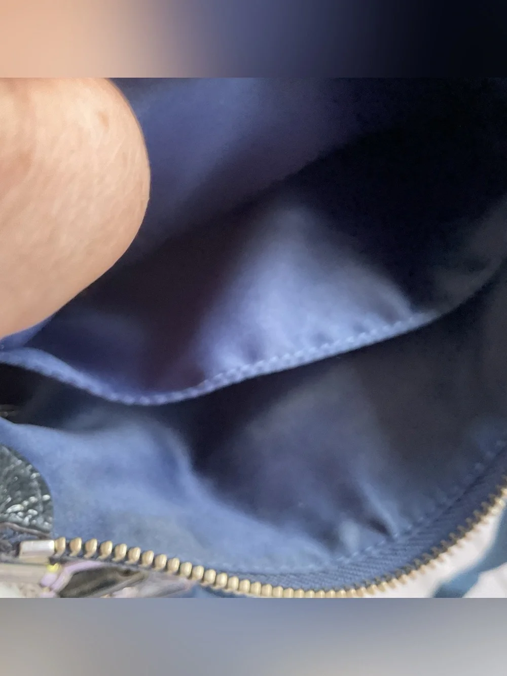 Coach Blue Signature Denim Shoulder Bag